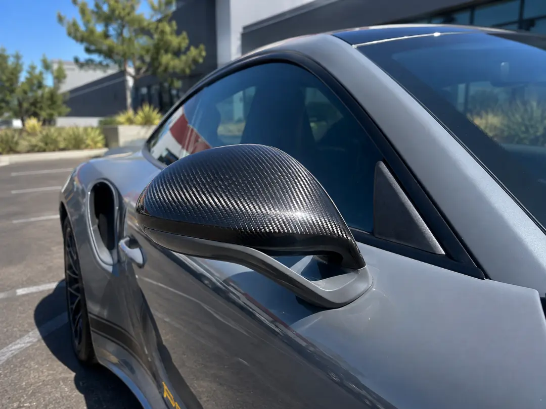 Porsche 911 turbo S mirror covers repair