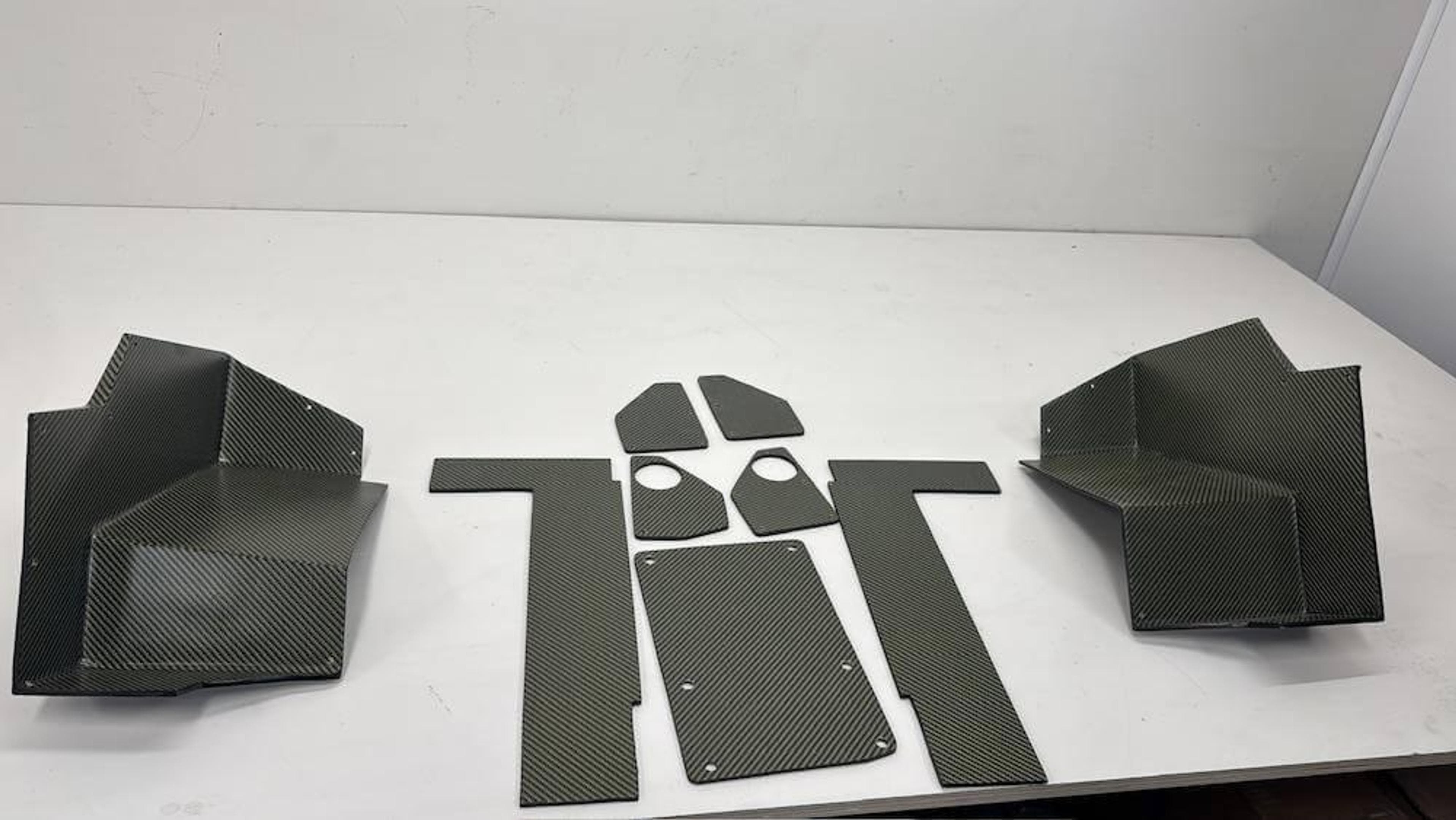 Ferrari 458/488 Carbon Fiber Cockpit & Footwell Overlay Kit