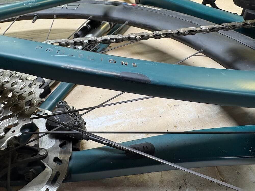 Carbon fiber for custom Trek Supercaliber bicycle frame repair