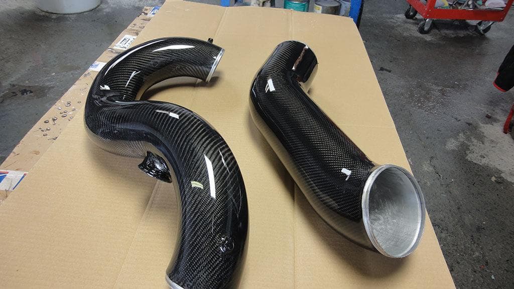 Intake tubes overlay Intake Tubes Carbon Fiber Overlay