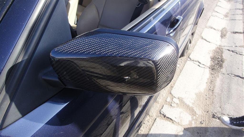 Mirror cover overlay Mirror Cover Carbon Fiber Overlay